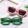 New Trendy and Fashionable Thick Square Large Frame Women Sunglasses UV400 Material Minimalist Sun Glasses Ins Style