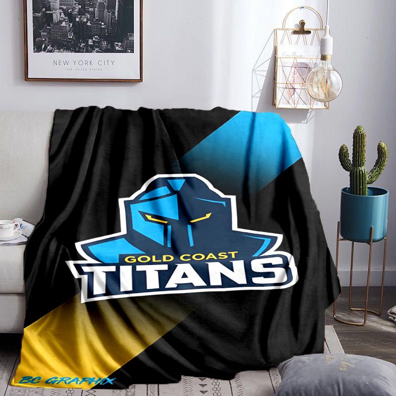Golden Titan Emblem Design Blanket Flannel Throw for Sofa, Indoor, Camping, Living Room, Office, Chair, And Bed Soft Birthday Gift