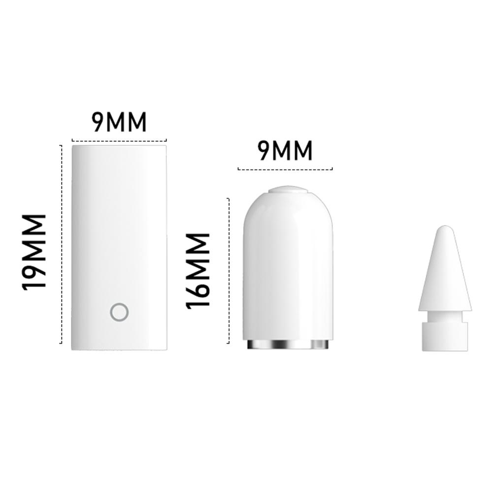 3-in-1 Charging Adapter Original Magnetic Replacement Cap Spare Nib Set For Apple Pencil 1st 2nd Gen iPad Accessories Touchscreen Stylus Pen Tip Case