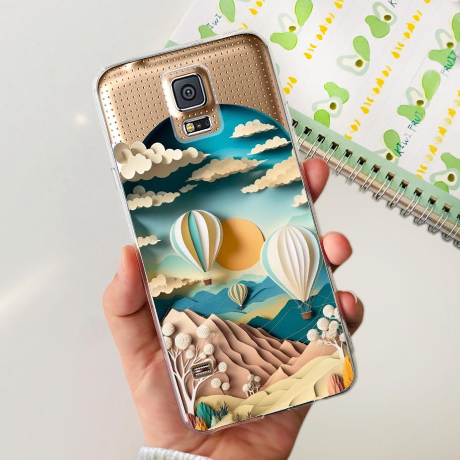 Чехол для Samsung Galaxy S5 G900F G900I i9600 S 5 Задняя крышка Крутой Рисованный Мягкий Силикон Прозрачный Чехол для Телефона Для Samsung S5 Neo Coque