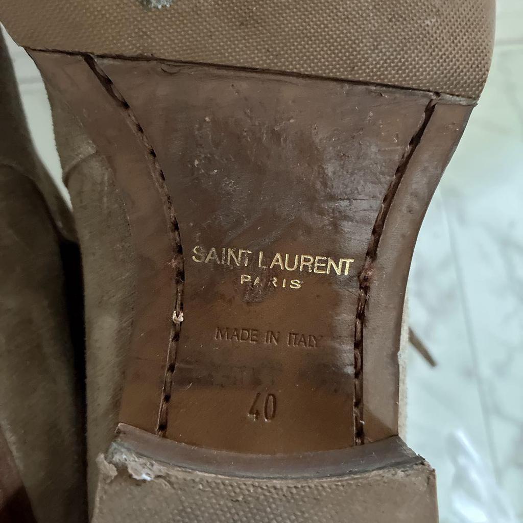 Б/у ботинки-жокейки SAINT LAURENT Wyatt 30