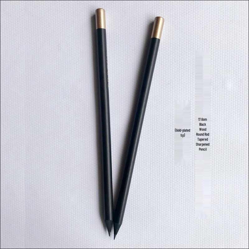 Eco-friendly Custom Engraved Pencil for Hotels, Conferences, and Education - Black Wood