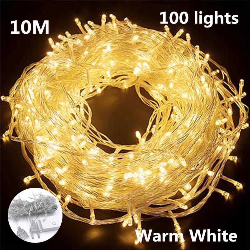 Наружные рождественские огни Светодиодные гирлянды Сказочный свет Праздничные огни Освещение елочной гирлянды