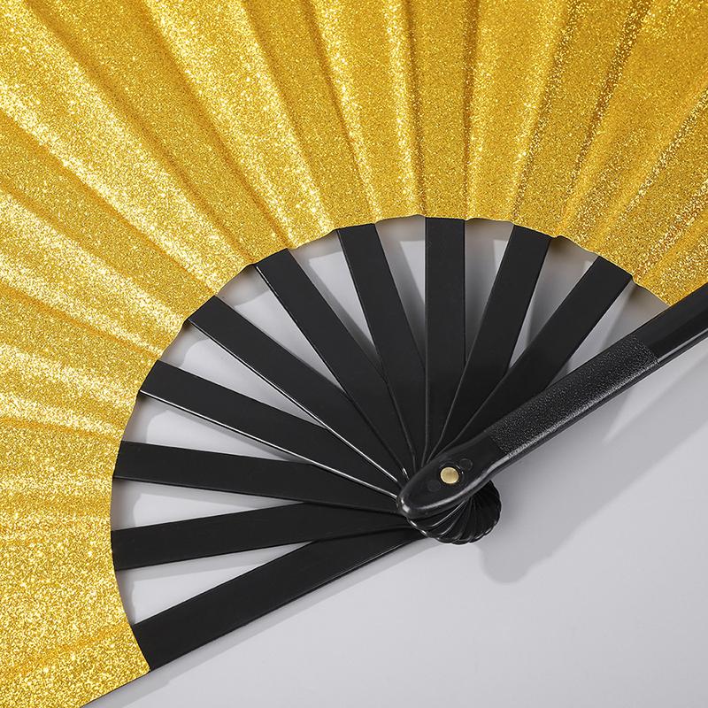 Gradient Colorful Rainbow Folding Fan 1Pc Handheld Dance Cooling Fan for Stage Performance Outdoor