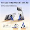 Mini Foldable Keychain Phone Stand Adjustable Lightweight Scratch Resistant Holder for Desk Live Streaming Outdoor Video Shooting