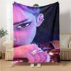 1pc KPop Demon Hunters RUMI1 Blanket, Gift, for Men and Women, Soft Blanket, Good for Sofa Bed Couch Travel, Lightweight Flannel Blanket