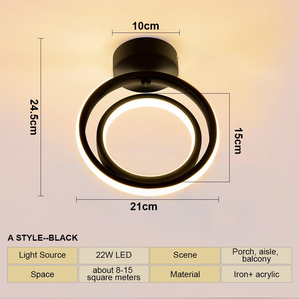 LED Aisle Ceiling Lamp Modern Style Ceil Hallway Balcony Bedroom LivingRoom Home Indoor Lighting DiningRoom Lights Office Lustre