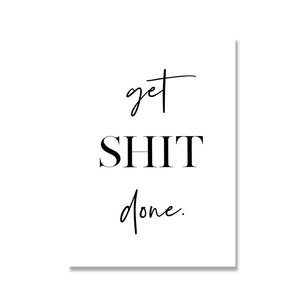 Хорошие вибрации принты вдохновляющие цитаты постеры Get Naked минималистская картина на холсте Рожденный сиять Современное настенное искусство Декор гостиной