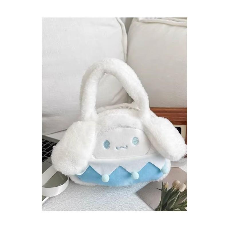 Kuromi Plush Crossbody Bag With Zipper Pocket For Daily Casual Use