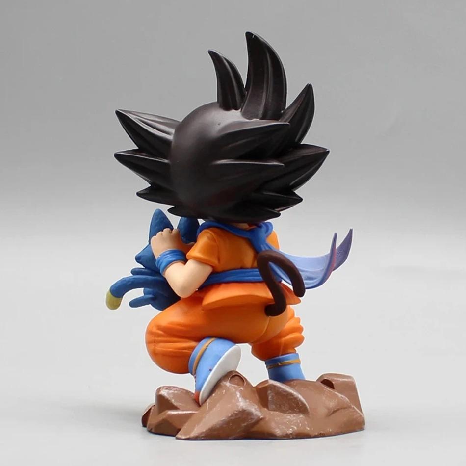 Фигурка ребенка Goku из Dragon Ball высотой 14 см с Пурой и Ямчей - Аниме ПВХ Модель Игрушка Украшение для стола Подарок для фанатов