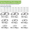 1000PCS 304 Stainless Steel Metric Split Lock Washer Set Gasket Spacer Assortment Set  Industrial