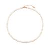 [Rosemont] Silver Freshwater Pearl 4mm Necklace Rc0389