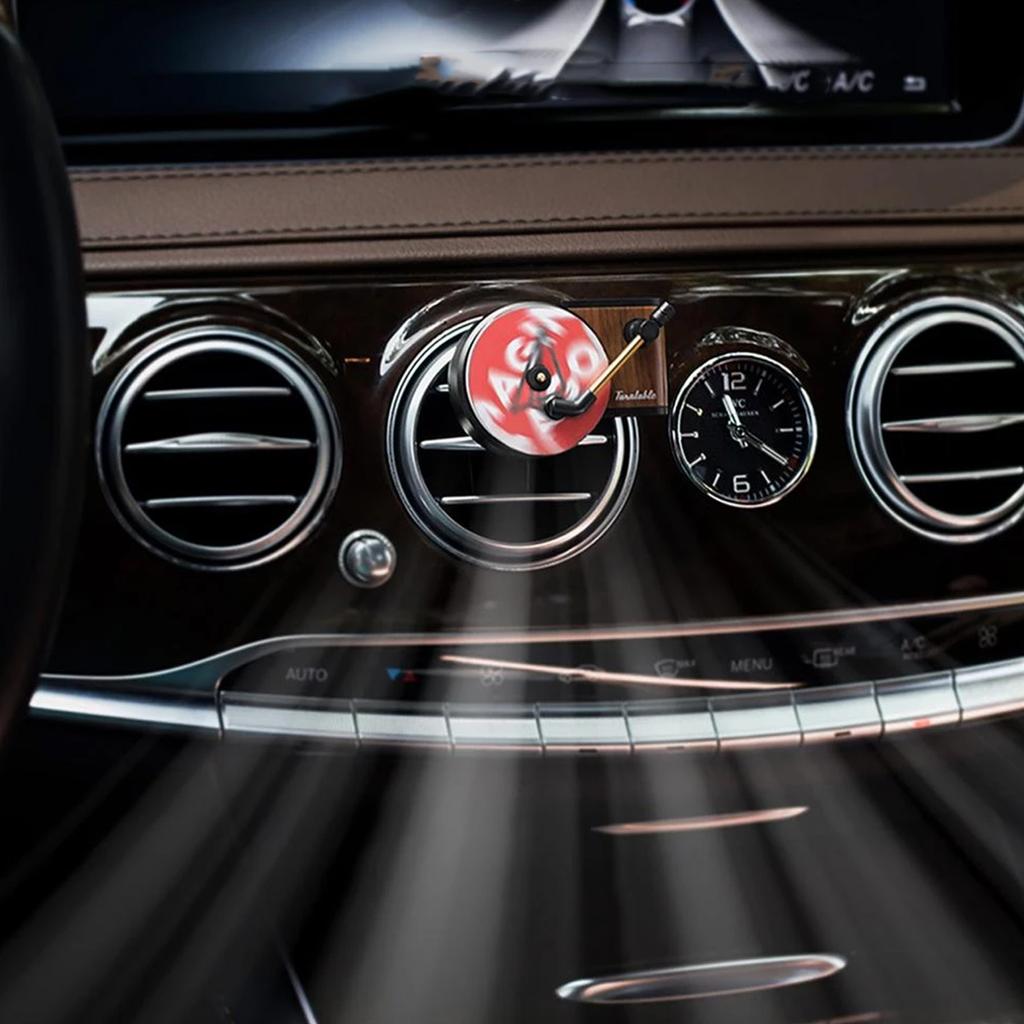 2 шт. Автомобильный освежитель воздуха Проигрыватель Ретро Автомобильный диффузор воздуха Форма проигрывателя 12 шт. Автомобильные ароматерапевтические таблетки для дома, офиса