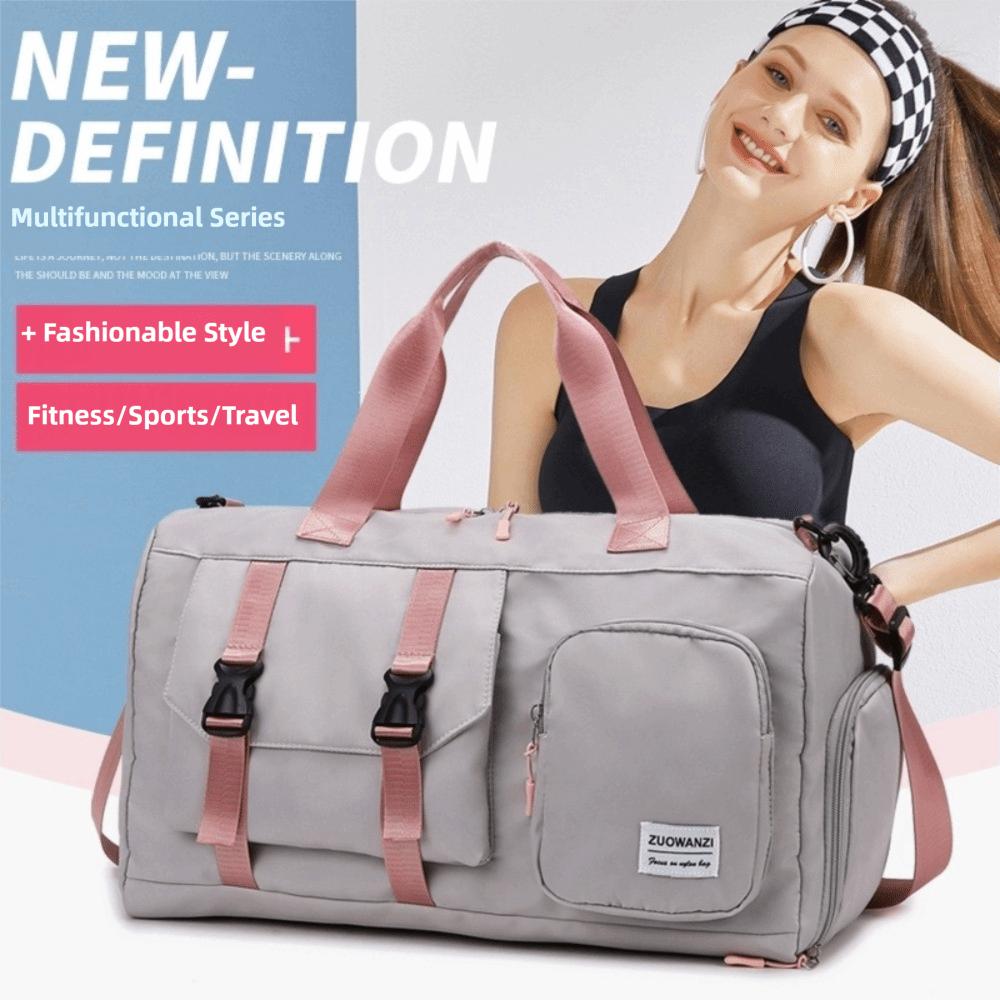 Lightweight Travel Duffle Bag Large Capacity Sports Bag Trendy Fitness Bag for Women