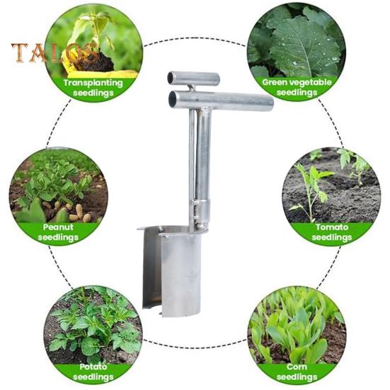 1/2 шт. Устройство для переноса растений из нержавеющей стали, нескользящая ручка, устойчивый к ржавчине инструмент для сеялки, универсальный пересадчик