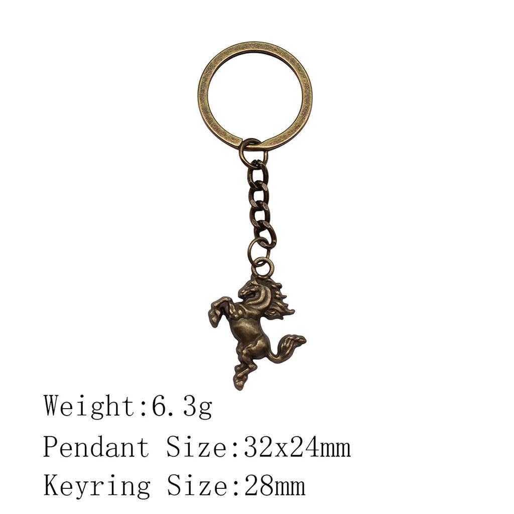 Металлический брелок в виде головы лошади/единорога - 52x51 мм, 19,9 г, Идеально подходит для сумок и домашнего декора