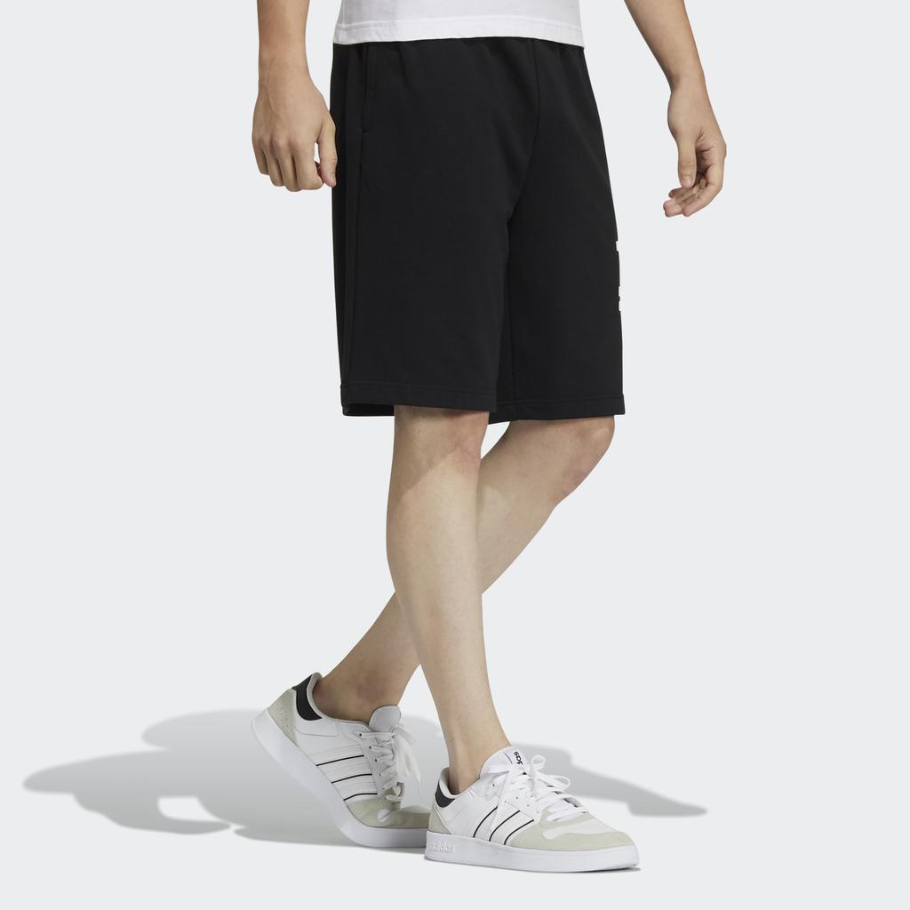 Adidas Neo Casual Breathable Sports Slim-Fit Shorts Men Bottoms Black GP4868