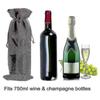 1 To 10 Burlap Wine Bags Blind Tasting Drawstring Drawstring Pocket Wine Bottle Sleeves