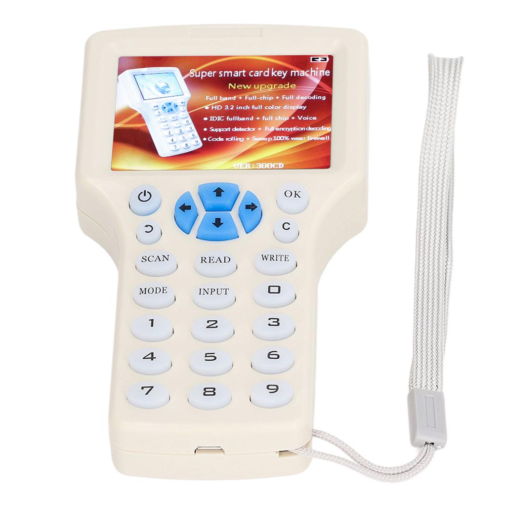 Копир карт NFC, считыватель карт IC, ID-ключ, писатель, 10 частот, дисплей 2,8 дюйма для 125 кГц 250 кГц