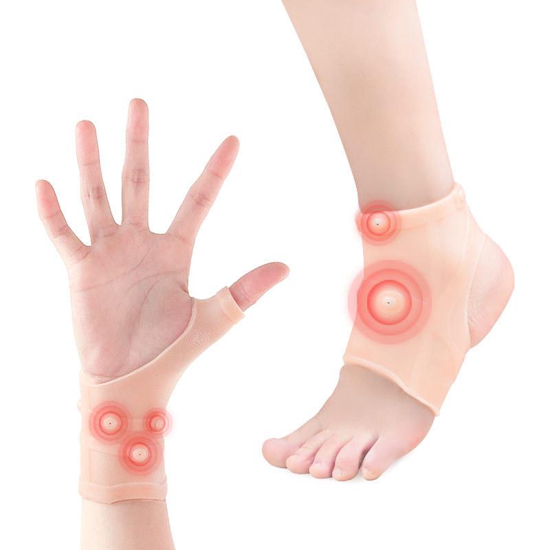 SEBS Protector Magnet Outdoor Riding Soft High Elastic Protection Sports Ankle Bracer Magnet Protector Set PracticalDesign
