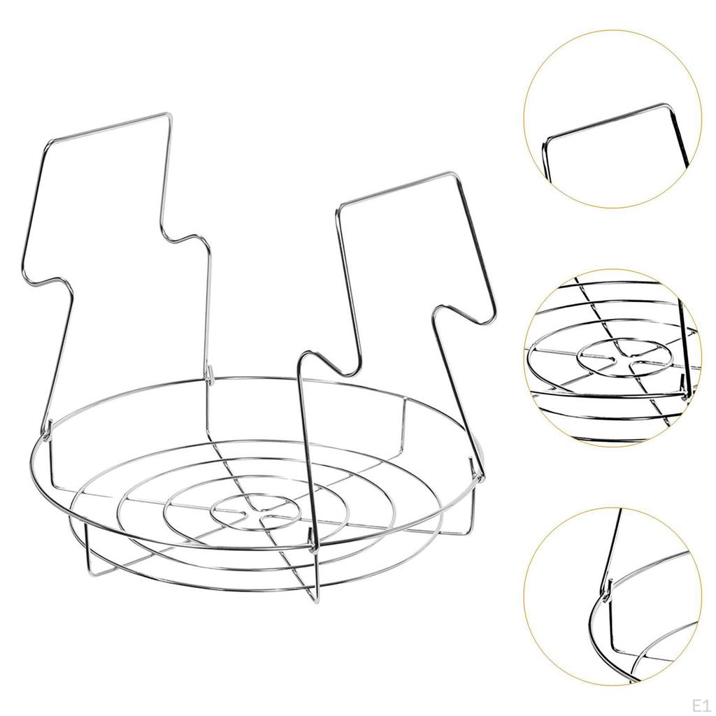 Решетка из нержавеющей стали для консервирования Диаметр 11,4 дюйма Аксессуар Легкая Подходит для стандартных кастрюль со складной конструкцией
