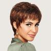 Women's Fashion Natural Looking Short Wavy Wig Front Lace Synthetic Fluffy Wig for Everyday Life