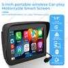 5-дюймовый мотоциклетный GPS-навигатор для Carplay Moto портативный мотоцикл IP67 водонепроницаемый ЖК-дисплей беспроводной Carplay Android Auto