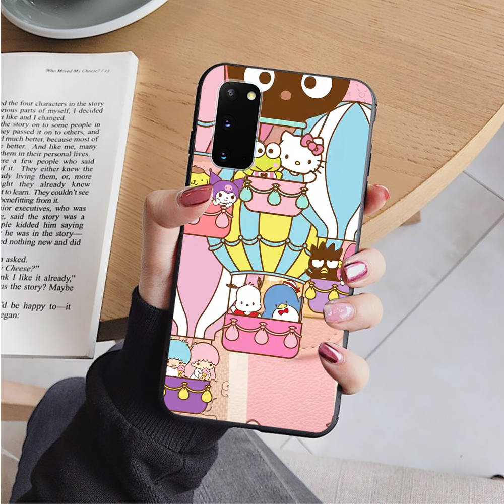 AH46 Sanrio Cartoon черный чехол для Samsung Note 20 Lite S24 Ultra S23 S22 A05 A06 A11 A71 A15 A16 A13 A24 A25 A33 A52 A53 M55 M35 Sofe Cover