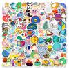 100 Ins Small Size 4Cm Graffiti Stickers Cartoon Hand-Painted Stickers Waterproof Decoration