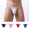 Inside Wearing Male Stylish Colorful Waistband Solid Color U Convex Thong G-string Men Briefs