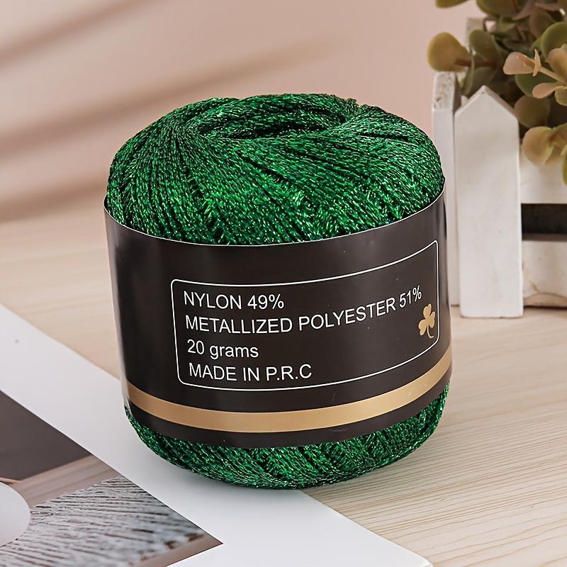 120м ПЭТ Универсальная Золотая Серебряная Гибкая Металлическая Нить Сверкающая Ручной Вязки Блестящая 2мм Прочная Блестящая Пряжа Ремесленного Качества