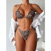 2024 Leopard Print Bikini Swimsuit Set - Sexy, Split, One-Piece Design