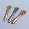 Ложка для массажа глаз, ложка для снятия усталости глаз, металлическая ложка для крема для лица, косметический массажный совок для смешивания, портативная косметическая лопаточка P7O5