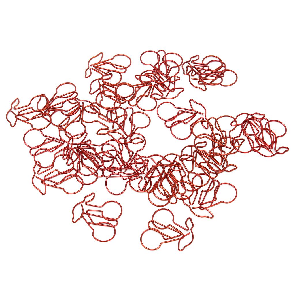 50 шт. Бумажные скрепки Противоскользящие Портативные Изысканные Форма фруктов Органайзер для документов для дома