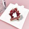Cartoon Animal Brooch Buckle English Sentence Personality Letter Shape Paint Badge