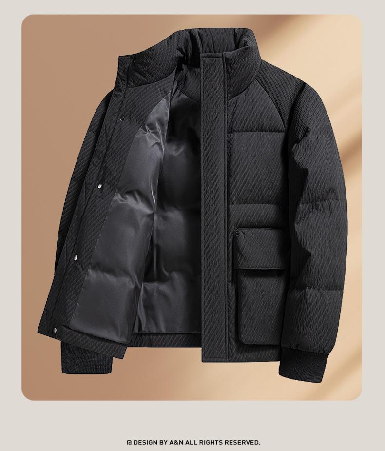 Jovo Men's Lightweight and Fluffy Duck Down Workwear Jacket