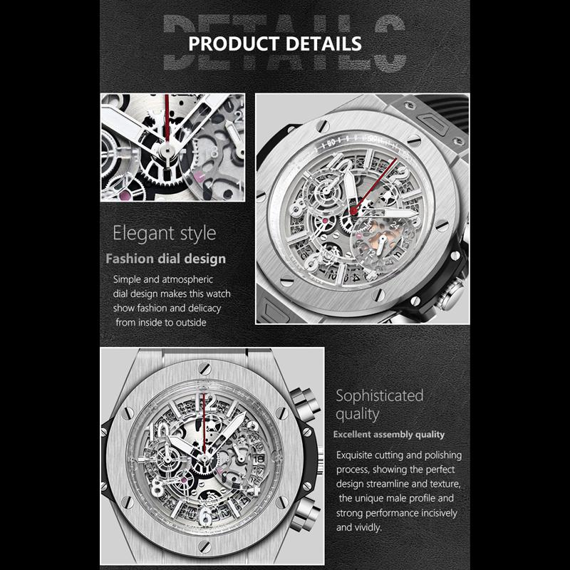 KIMSDUN Часы мужские топ бренд роскошные часы мужские спортивные силиконовые модные календарные часы камень