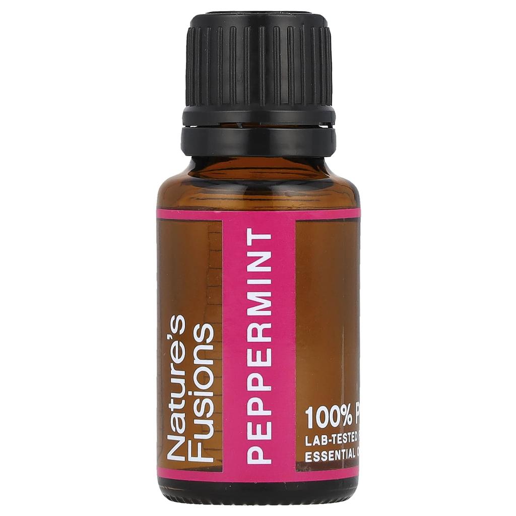 Nature's Fusions 100% Pure Essential Oil, Peppermint, 15ml