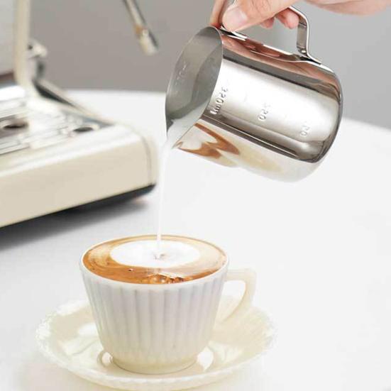 350 мл, 600 мл, 1000 мл, чашка для латте-арт из нержавеющей стали, защита от капель, кувшин для изготовления свечей, высокий