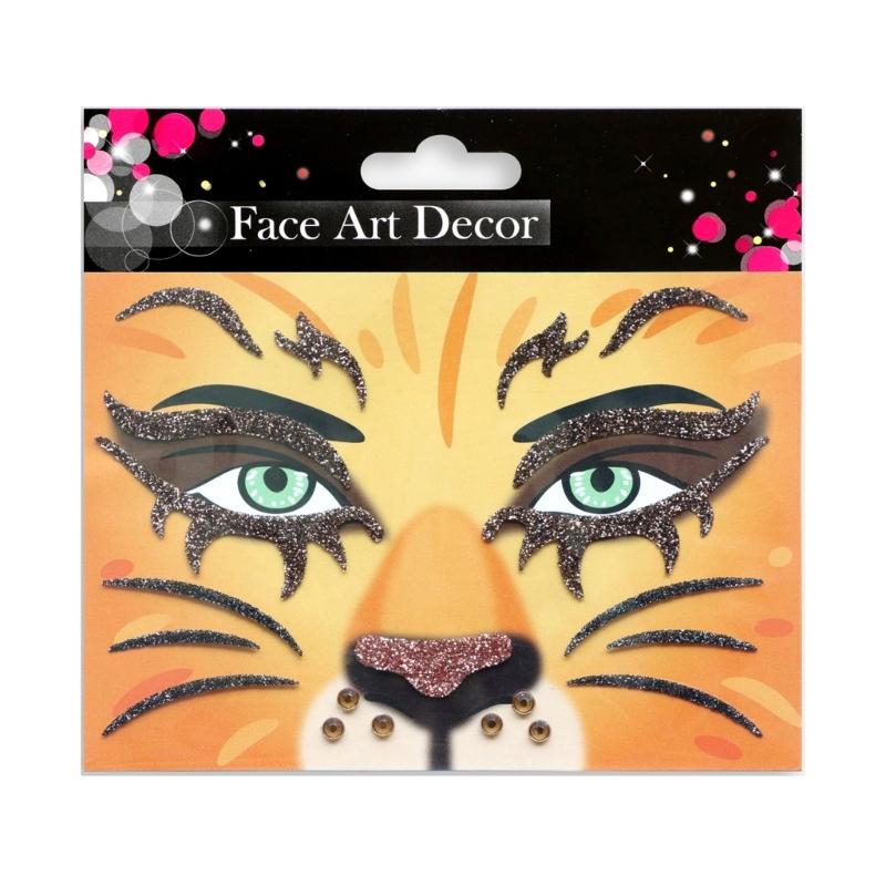 Blingbling Temporary Makeup Stickers Crystal Glittered Stickers Festival Holiday Costumes Blingbling Face Jewels Animal