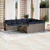 VidaXL Garden Lounge Set with Cushions 11 Pcs, Patio Sofas, Furniture Set, Outdoor Terrace Furniture, Grey 3219491