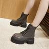 Thick-soled Martin Boots Women's 2025 Autumn and Winter New Single Boots Versatile Thick Heel Internet Celebrity Thin Ins British Style Short Boots