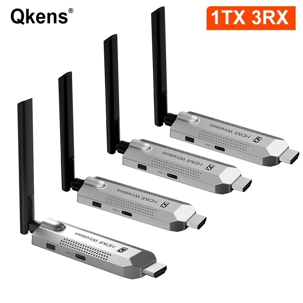 50m Wireless Transmission Video Transmitter and Receiver HDMI Extender Display Adapter Cable Screen Mirror for Camera PC To TV