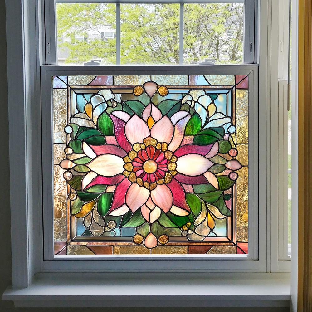 BL301-330 Цветная ПВХ Статическая Пленка для Окон - Без Клея Домашнее Украшение