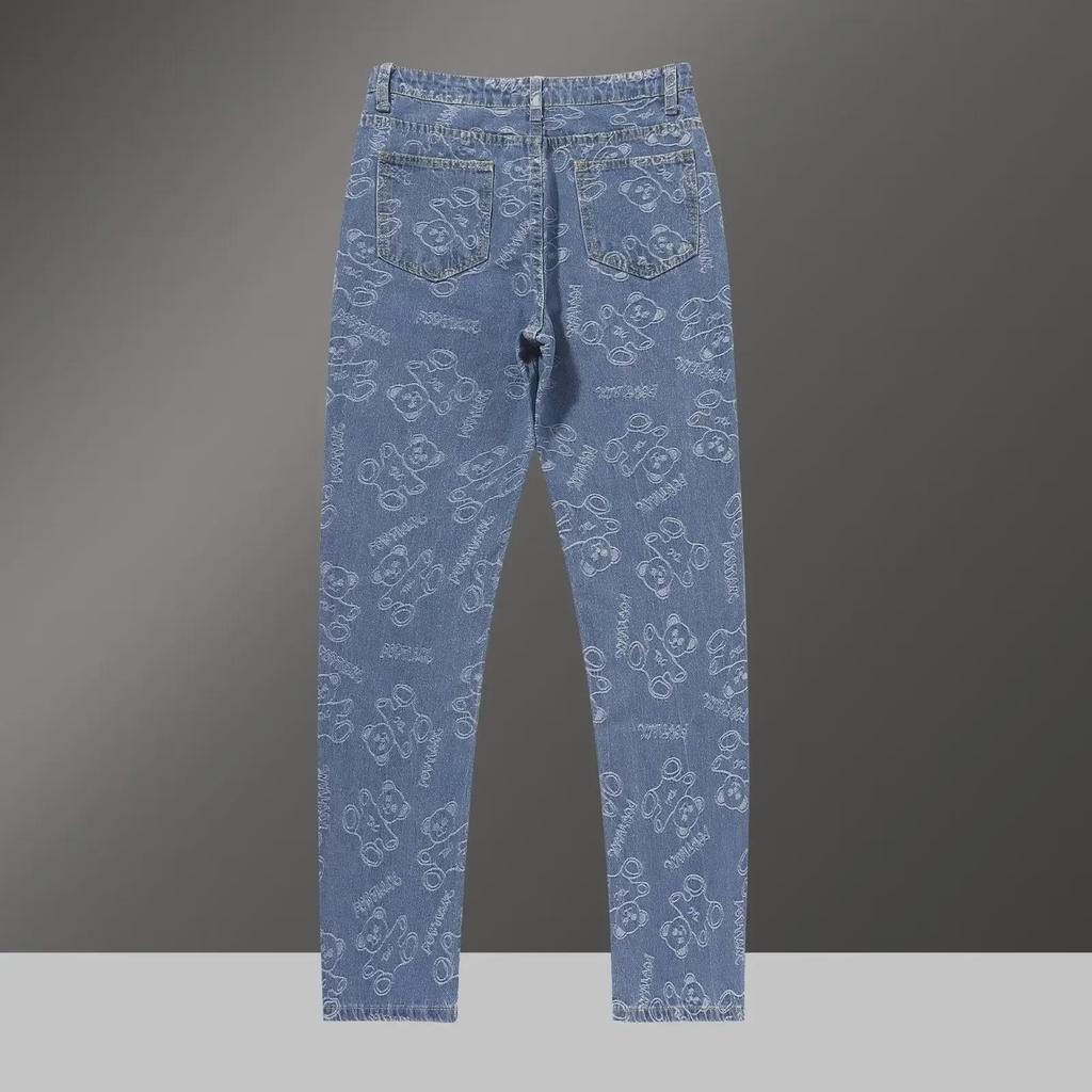 Men's Slim Korean Style Denim Jacket and Pants Set - Trendy Spring/Autumn Student Fashion