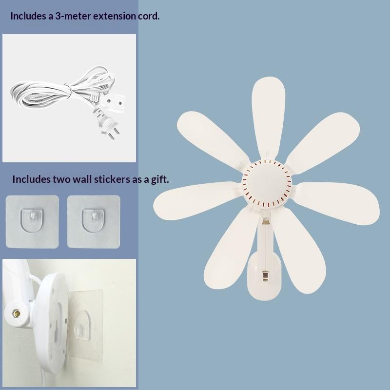 Тихий настенный вентилятор с дистанционным управлением и таймером, питание от USB 5 В, маленький вентилятор для детской, спальни, кухни, дома
