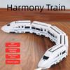 Kids DIY Simulation High Speed Railway Train Toy Car Electric Sound Light Model Train Educational Toys For Boys Girls Gift