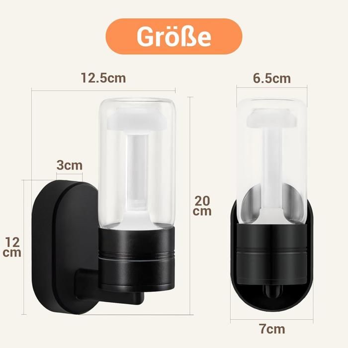 Applique murale extérieure LED - NETTLIFE - n°1 - Noir - Étanche IP65 - 10W 3000K (blanc chaud)