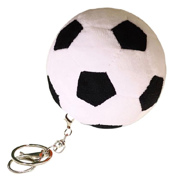 Simple Plush Football/Basketball Charm Keychains Sweet Cool Ornament Bag Pendant Car Keyring Haning Decoration