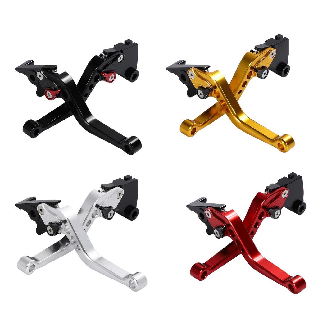 Nakira Brake Clutch Lever Set Ninja250 Ninja400 Z250 Z400 Versis-X250 (Black)